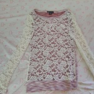 American Dream mesh lace shirt